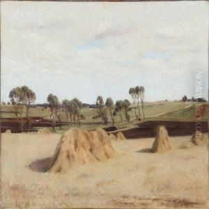 Harvest Scene by Carl Vilhelm Meyer