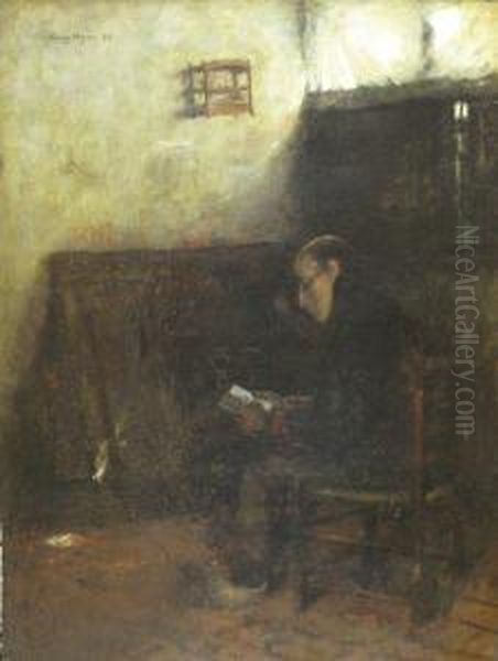 Lesender In Stube - view 1
