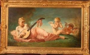 Concert A La Nymphe Et Aux Amours by Emile Meyer