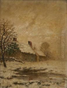 Campagne Enneigee by Emile Meyer