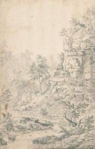 Berglandschaft Mit Steinbruch.