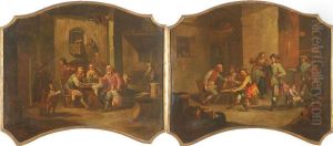 Scene Di Interni Con Giocatori by Franz Anton Meyer