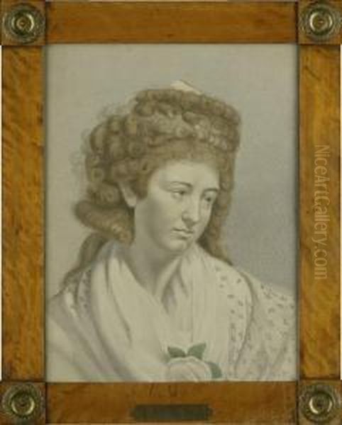 Bildnis Der Amelie Von Seebach Im Dreiviertelprofil Nachrechts - view 1