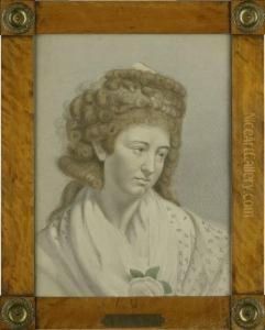 Bildnis Der Amelie Von Seebach Im Dreiviertelprofil Nachrechts by Johann Heinrich Meyer