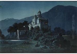Schloss Welfenstein Bei Sterzing Im Mondschein