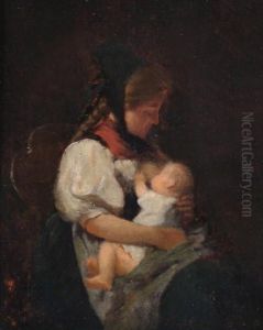 Mother And Child by Meyer Georg von Bremen
