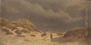 Fischerinnen In Den Dunen by Wilhelm Meyer