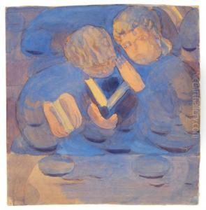 Vorbereitung. Studie Mit Sich Zuneigenden by Otto Friedrich Meyer-Amden