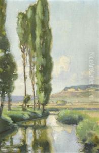 On The Biber Near Gottmadingen by Eugen Emil Meyer-Belart