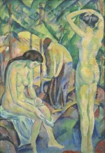 Drei Badende by Eugen Emil Meyer-Belart