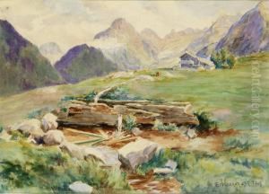 Almlandschaft Im Sommer by Friedrich Meyer-Rubritius