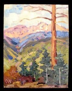 Mountains Near Taos, Circa 1929 by Ralph W. Meyers