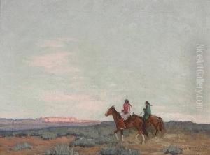 Indians On Horseback by Ralph W. Meyers