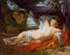Une Bacchante Eveillee Par Un Jeune Faune