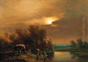 Nagybanya Landscape, Second Half Of The 19th Century