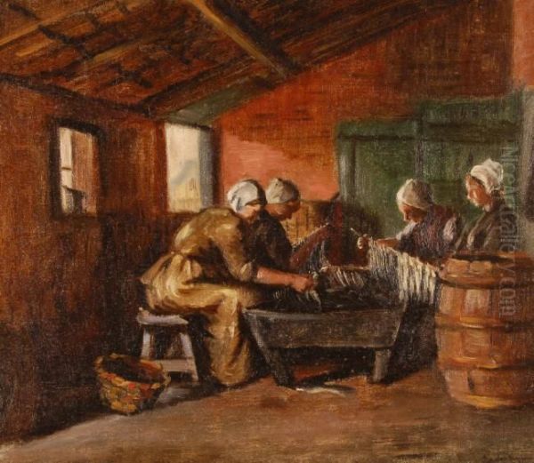 Women Working In A Fish Smokery - view 1