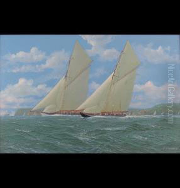 Britannia And White Heather Off The Isle Of Wight - view 1