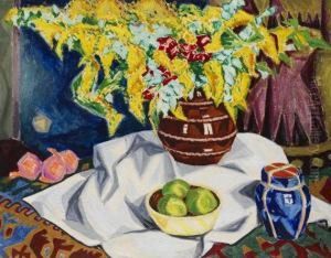 Stillleben Mit Goldregen by Hans Michaelson
