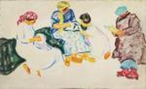 Figurengruppe (bauernfamilie) by Hans Michaelson