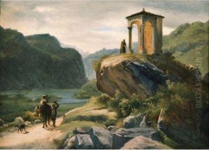 Vue Du Lac Majeur by Achille-Etna Michallon
