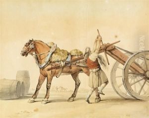 Le Paysan A La Charrette by Piotr Michalowski