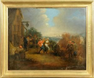 Scene Villageoise by Theobald Michau