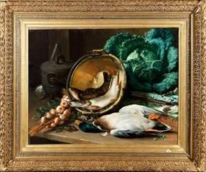 Nature Morte Aux Victuailles by Hippolyte Michaud
