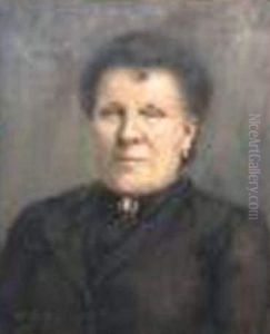  Portrait De Femme Au Camee  by S. Michaud