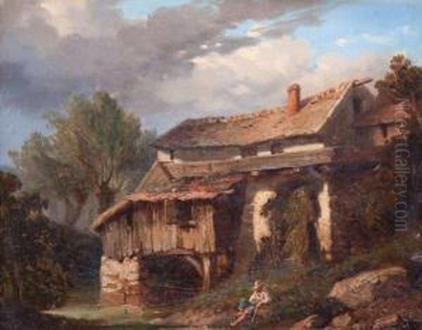 Le Repos Du Pecheur A L'ombre De Sa Chaumiere - view 1