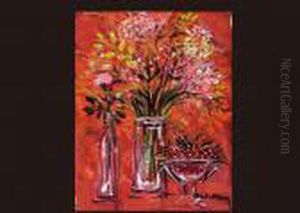 Flowers And Fruits by Henri Michel-Levy