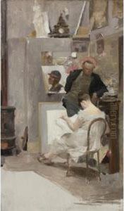 En El Estudio Del Pintor by Arturo Michelena