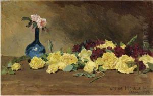 Bodegon Con Flores by Arturo Michelena