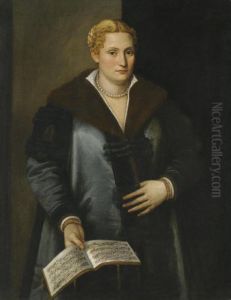 Portrait Of A Diva by Parrasio Micheli