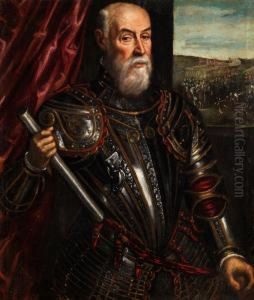Portrait Eines Venezianischen Feldherrn by Andrea Michieli (see Vicentino)
