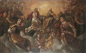 The Holy Trinity With Saints Stephen And Lawrence