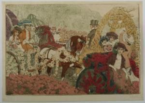 Original-farblithografie