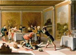 The Death Of Amnon by Jan-Christiansz. Micker