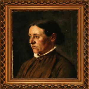 A Lady In Brown Dress by Bernhard Ulrik Middelboe