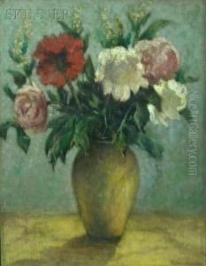 Still Lifewith Peonies by Stanley Grant Middleton