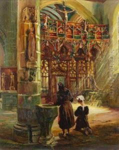 Interieur Der Kapelle St by Arthur Midy