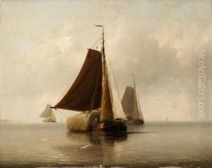 Skutor Vid Den Hollandska Kusten by Rein Miedema