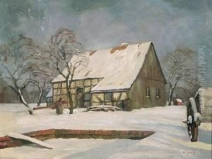 Winterlandschaft Mit Bauernhaus Winterlandschaft Mit Bauernhaus