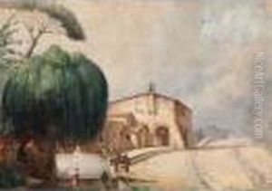 Paesaggio Con Figure by Giovanni Migliara