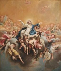 The Assumption Of Mary. Oil/canvas/canvas