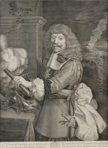 Portrait De Henri De Lorraine, Comte D'harcourt,dit Le Cadet A La Perle, Chevalier De L'ordre Du Saint - Esprit Etgrand Ecuyer De France - view 1