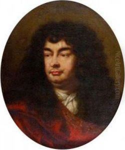 Portrait D'homme Dans Un Ovale Peint Portrait D'homme Dans Un Ovale Peint