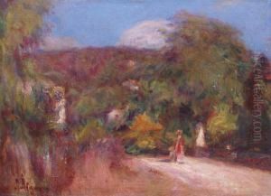 Paysage Anime En Provence by Lucien Mignon