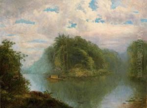 River Scene, Ecuador by Louis Remy Mignot