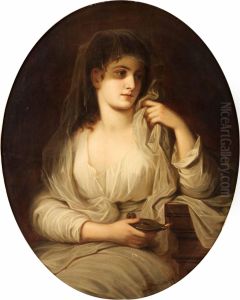 Woman Painted As A Vestal