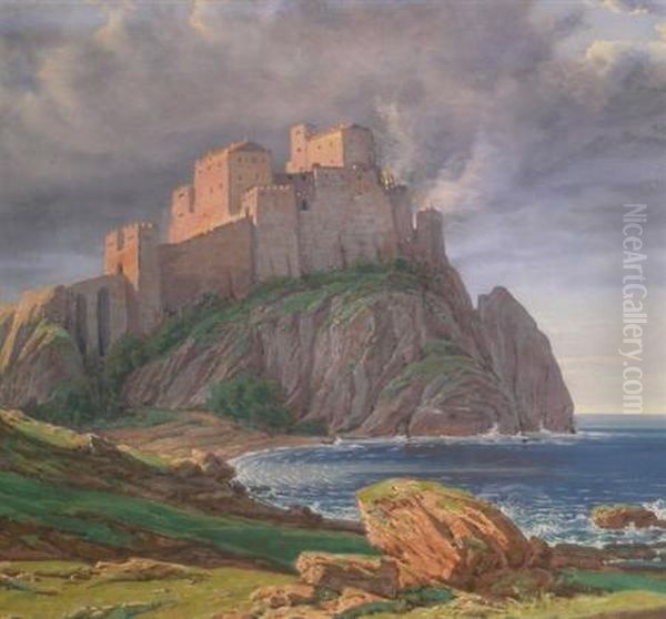 Castle Overlooking A Rocky Coast - view 1
